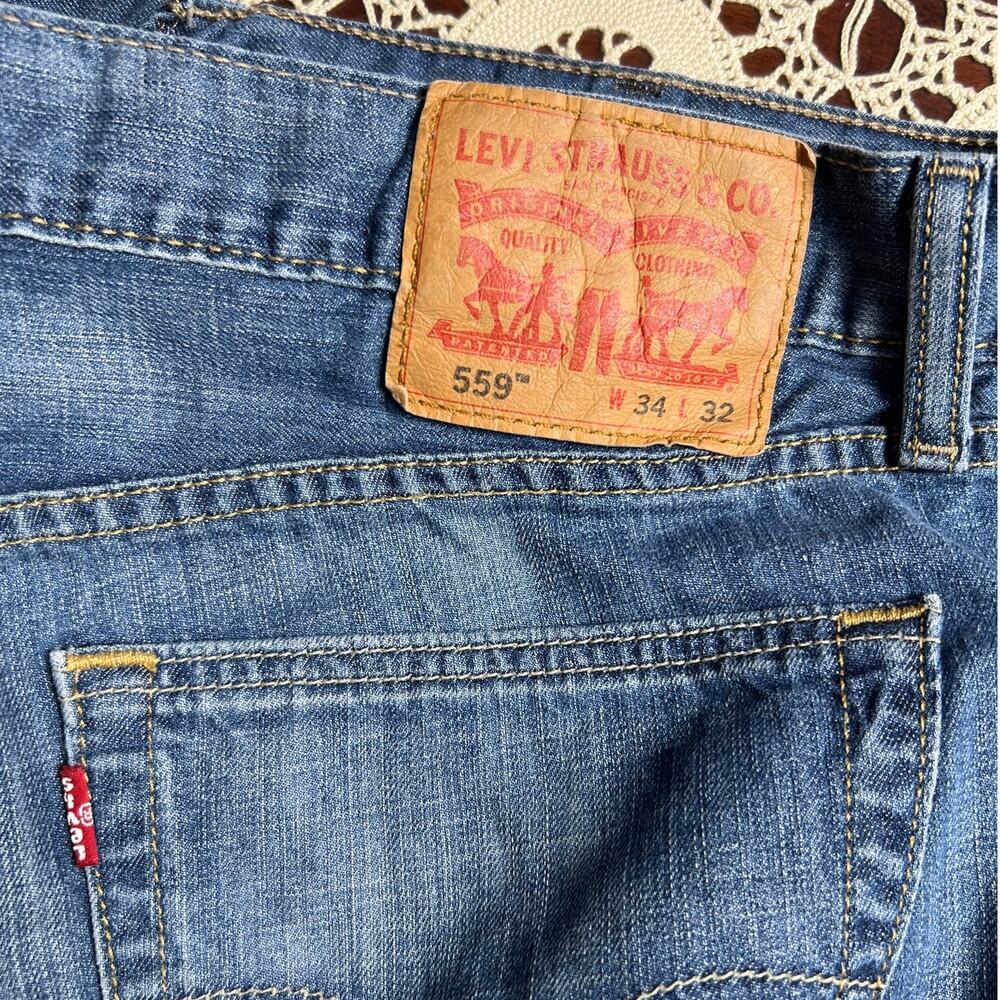 Levi Strauss & Co Straight Fit Blue Jean Size W34|L32 - Picture 3 of 7